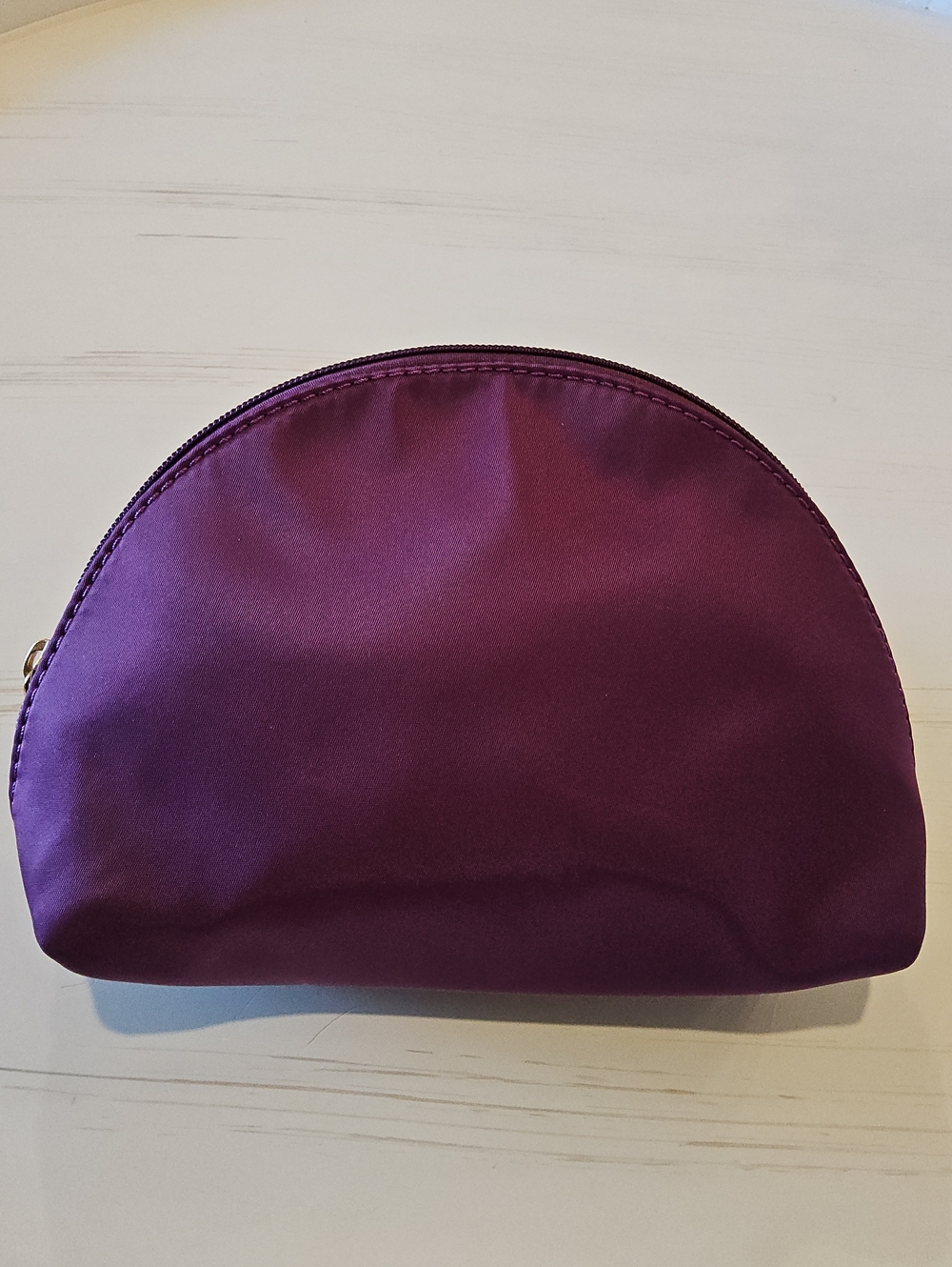Purple Half-Moon Cosmetic Pouch